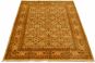 Bordered  Traditional Ivory Area rug 5x8 Pakistani Hand-knotted 330528
