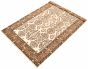 Persian Style 6'8" x 10'3" Hand-knotted Wool Ivory Rug