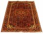 Bordered  Traditional Red Area rug 4x6 Persian Hand-knotted 324140
