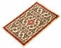 Bordered  Traditional Ivory Area rug 2x3 Persian Hand-knotted 325808