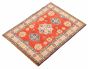Afghan Finest Gazni 3'4" x 4'5" Hand-knotted Wool Red Rug