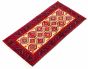 Afghan Rizbaft 3'0" x 5'10" Hand-knotted Wool Red Rug