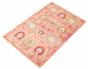 Pakistani Lahore Finest Collection 4'1" x 6'2" Hand-knotted Wool Pink Rug