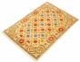 Pakistani Lahore Finest Collection 4'1" x 5'11" Hand-knotted Wool Rug 