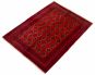 Afghan Baluch 4'6" x 6'0" Hand-knotted Wool Dark Red Rug