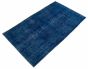 Turkish Color Transition 5'11" x 9'10" Hand-knotted Wool Dark Blue Rug
