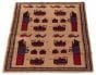 Afghan Rare War 2'11" x 4'9" Hand-knotted Wool Rug 