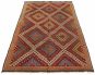 Turkish Konya 6'3" x 11'2" Flat-Weave Wool Tapestry Kilim 