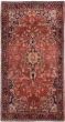 Vintage Brown Area rug 5x8 Persian Hand-knotted 233252