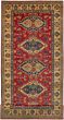 Bordered  Geometric Red Runner rug 16-ft-runner Afghan Hand-knotted 272622