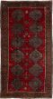 Bordered  Vintage Red Area rug Unique Turkish Hand-knotted 279874