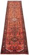 Bordered  Traditional Brown Runner rug 11-ft-runner Persian Hand-knotted 302750