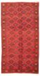 Bordered  Tribal Red Area rug Unique Turkish Hand-knotted 317855