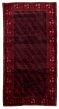 Bordered  Tribal Red Area rug 4x6 Afghan Hand-knotted 334818