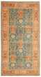Bordered  Traditional Green Area rug Unique Pakistani Hand-knotted 339061