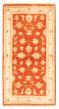 Bordered  Traditional Brown Area rug Unique Afghan Hand-knotted 346007