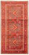 Bordered  Traditional Red Area rug Unique Turkish Hand-knotted 364762