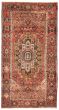 Bordered  Traditional Brown Area rug 5x8 Persian Hand-knotted 371754