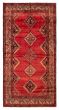 Bordered  Tribal Red Area rug Unique Turkish Hand-knotted 389343