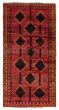 Geometric  Tribal Red Area rug Unique Turkish Hand-knotted 391391