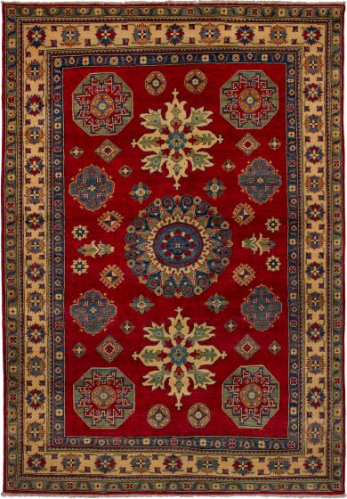 Bohemian  Traditional Red Area rug 5x8 Afghan Hand-knotted 271503
