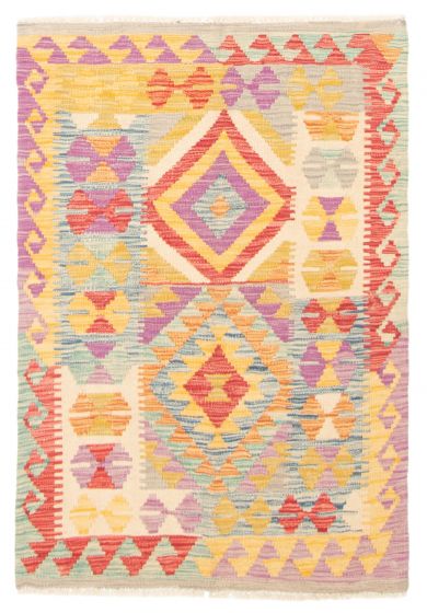 Flat-weaves & Kilims  Geometric Multi Area rug 3x5 Turkish Flat-Weave 389483