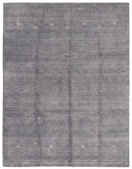 Gabbeh  Tribal Grey Area rug 9x12 Indian Hand Loomed 368654