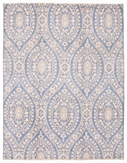 Pakistani Lahore Finest Collection 7'11" x 10'2" Hand-knotted Wool Rug 