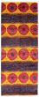 Casual  Transitional Red Runner rug 13-ft-runner Pakistani Hand-knotted 337893