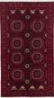 Traditional  Tribal Red Area rug 3x5 Persian Hand-knotted 210364