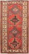 Bordered  Tribal Red Area rug 5x8 Turkish Hand-knotted 319520