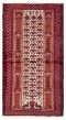 Bordered  Tribal Ivory Area rug 3x5 Afghan Hand-knotted 388999