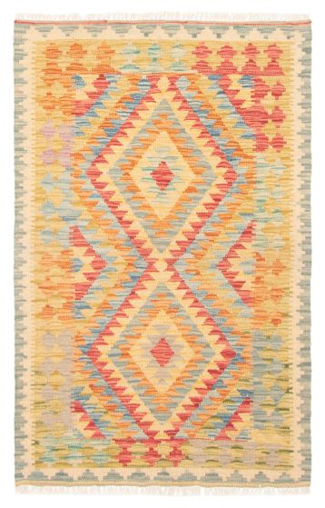 Flat-weaves & Kilims  Geometric Red Area rug 3x5 Turkish Flat-Weave 389472