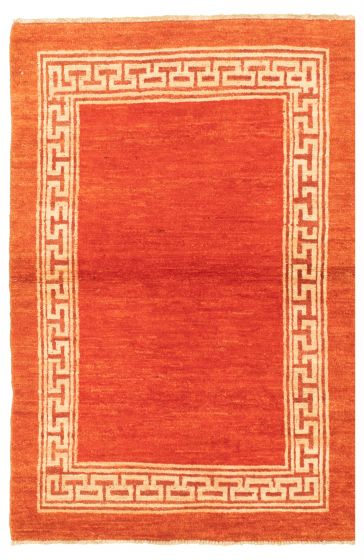 Casual  Transitional Brown Area rug 3x5 Pakistani Hand-knotted 318148