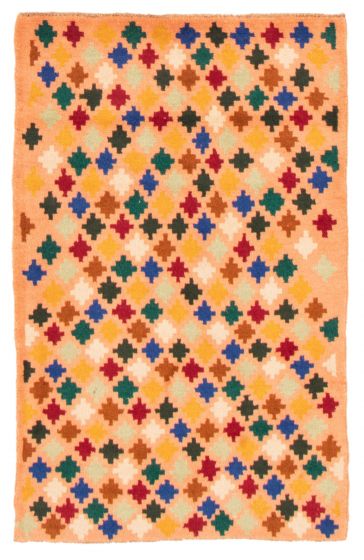 Bohemian  Tribal Pink Area rug 3x5 Afghan Hand-knotted 354190