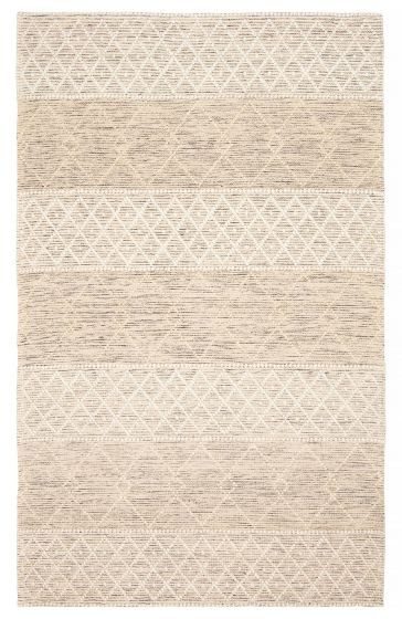 Braided  Transitional Ivory Area rug 5x8 Indian Braid weave 394142