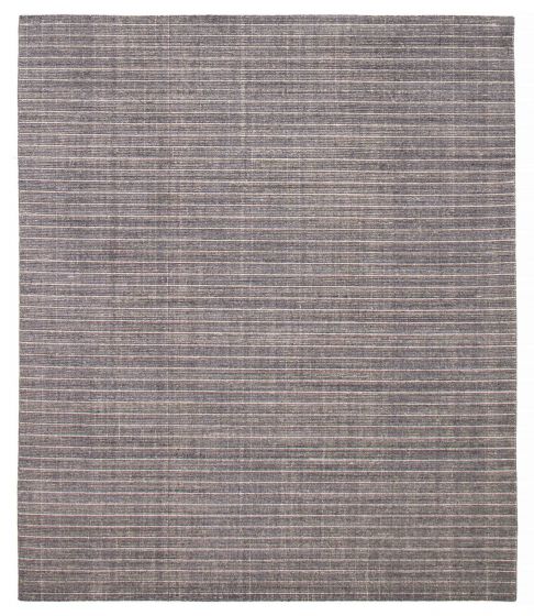 Solid  Transitional Grey Area rug 6x9 Indian Braided Weave 391610