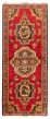 Bordered  Traditional Red Runner rug 9-ft-runner Turkish Hand-knotted 365895