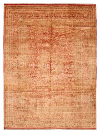 Traditional Red Area rug 9x12 Pakistani Hand-knotted 391934