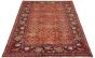 Bordered  Traditional Red Area rug Unique Persian Hand-knotted 291117