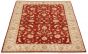 Bordered  Traditional Red Area rug 4x6 Afghan Hand-knotted 292997