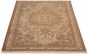 Bordered  Traditional Ivory Area rug 6x9 Turkish Hand-knotted 293163