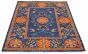 Bordered  Transitional Blue Area rug 5x8 Pakistani Hand-knotted 310832