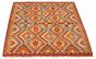 Bordered  Geometric Red Area rug 4x6 Turkish Flat-weave 316107