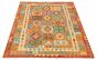 Bordered  Geometric Red Area rug 5x8 Turkish Flat-weave 316198
