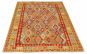 Bordered  Geometric Red Area rug 6x9 Turkish Flat-weave 316302