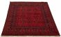 Bordered  Traditional Red Area rug 4x6 Afghan Hand-knotted 329123