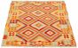 Bordered  Geometric Multi Area rug 4x6 Turkish Flat-weave 330254