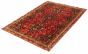 Persian Shiraz Qashqai 6'0" x 9'1" Hand-knotted Wool Red Rug