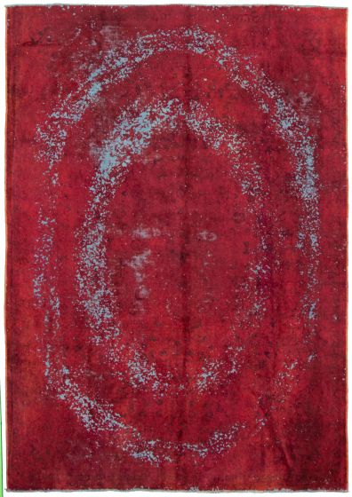 Carved  Transitional Red Area rug 6x9 Turkish Hand-knotted 332390
